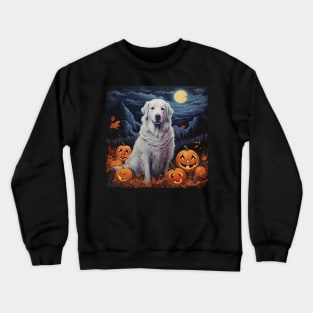 Kuvasz Dog Halloween Crewneck Sweatshirt